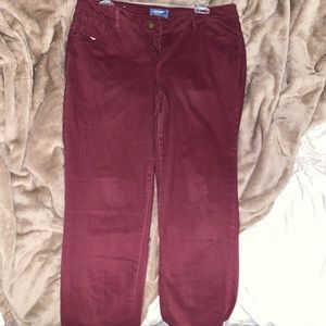 Maroon jeans